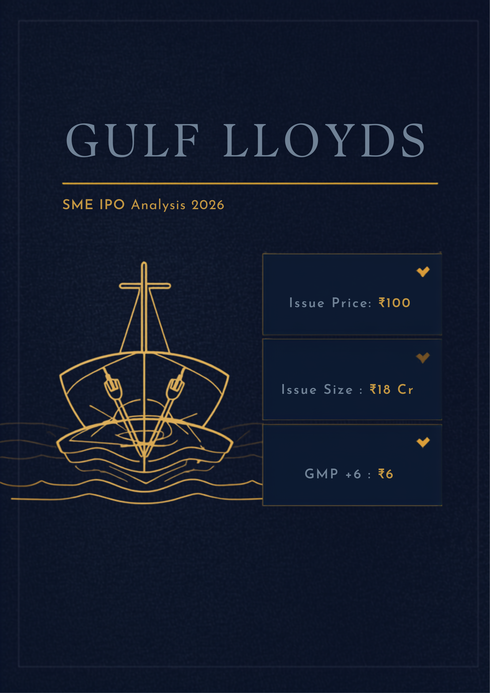 Gulf Lloyds (India) IPO: What This ₹18 Crore SME Issue Is Actually Selling